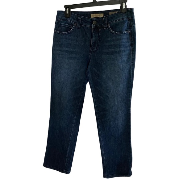 Nine West America Collection Vintage Boho Women Dark Wash Jeans Sz 4 x24 - Picture 1 of 9